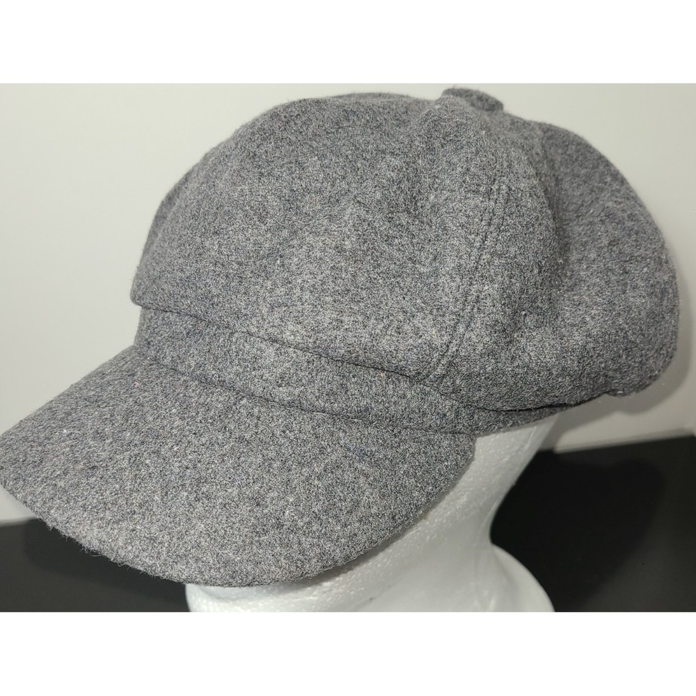 Autumn Winter Newsboy Caps Men Women Warm Woolen Solid Gray Sz 58 (Large)‎